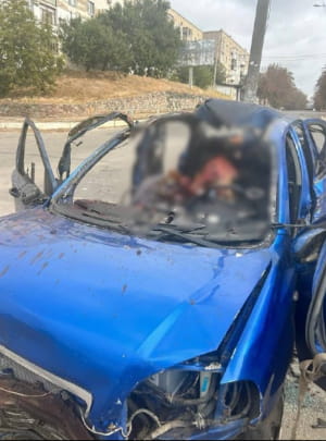 Обстріл авто у Бериславі