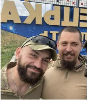 Сергій Коновал, друг "Норд" і Тарас Петришин, друг "Химера"