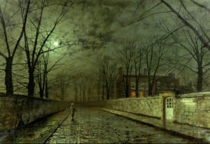 Silver Moonlight by John Atkinson Grimshaw