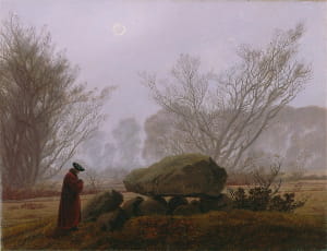 A Walk at Dusk by Caspar David Friedrich