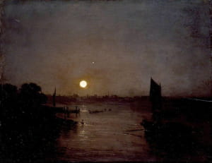 Moonlight, a Study at Millbank by J.M.W. Turner