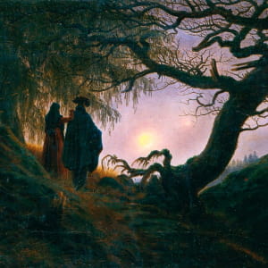 Man and Woman Contemplating the Moon by Caspar David Friedrich