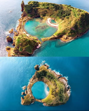 Пляж острова Віла-Франка, Португалія