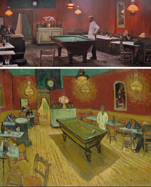 Жажда жизни (Винсенте Миннелли, 1956) - Ночное кафе (Винсент Ван Гог, 1888)