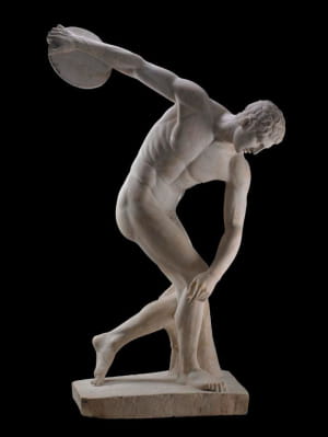 The Townley Diskobolos, a Graeco-Roman copy of a fifth-century BC bronze statue