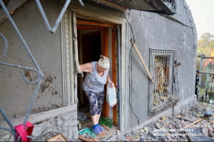 Наслідки обстрілу Запоріжжя