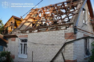 Наслідки обстрілу Запоріжжя