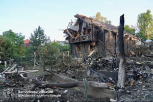 Наслідки обстрілу Запоріжжя