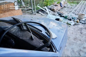 Наслідки обстрілу Запоріжжя