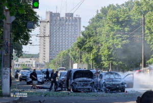 Наслідки обстрілу Сум