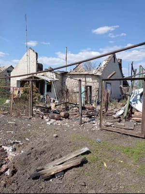 Наслідки обстрілу Донеччини