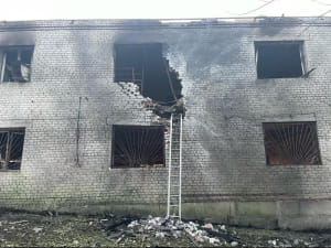 Наслідки обстрілу Донеччини