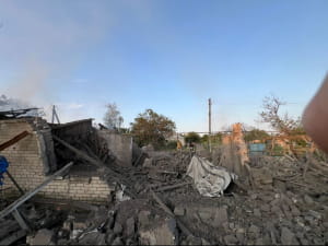 Наслідки обстрілу Донеччини