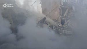 Последствия обстрела Киева