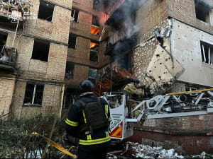 Последствия обстрела Киева