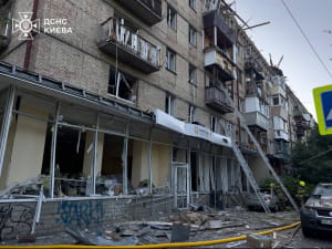 Последствия обстрела Киева