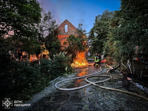 Наслідки обстрілу Одещини