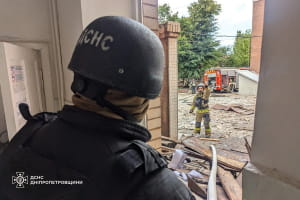 Наслідки обстрілу Кривого Рогу