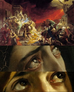 «Последний день Помпеев» — историческая картина Карла Брюллова, созданная между 1830 и 1833 годами. То, как он передал страх и эмоции в глазах свидетелей извержения Везувия, не перестает поражать.