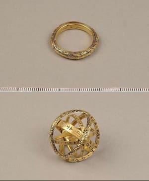 Кольцо, превращающееся в астрономическую сферу, 1500-е годы