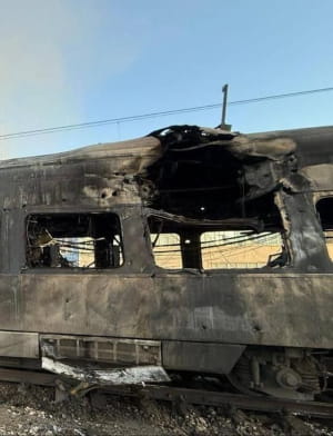 Пошкоджено потяг Інтерсіті+