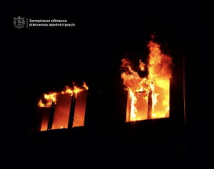 Наслідки обстрілу Запоріжжя