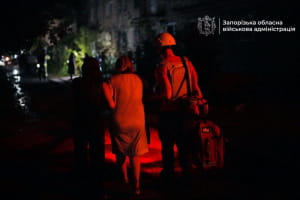 Наслідки обстрілу Запоріжжя