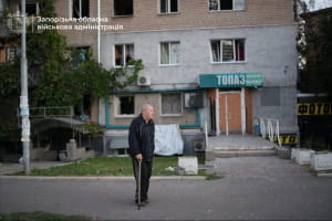 Наслідки обстрілу Запоріжжя