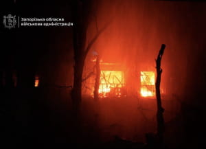 Наслідки обстрілу Запоріжжя