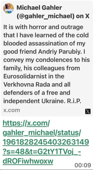 Реакція ЄС на вбивство Андрія Парубія