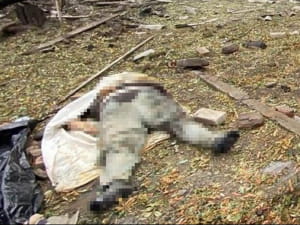 Последствия обстрела Константиновки