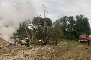 Последствия обстрела Хмельницкой области