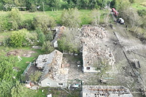 Последствия обстрела Хмельницкой области