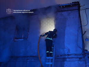 Насліди обстрілу Запоріжжя