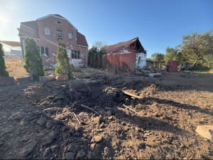 Последствия обстрела Донбасса