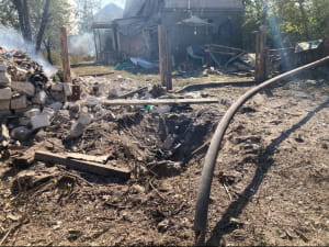 Последствия обстрела Донбасса