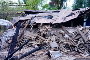 Последствия обстрела Запорожья