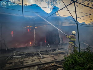 Наслідки обстрілу Одещини