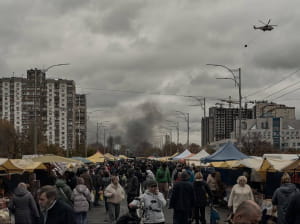 Последствия обстрела Киева