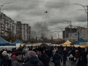 Последствия обстрела Киева