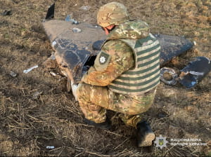 Вибухотехніки поліції знешкодили бойові частини збитих ворожих безпілотників 