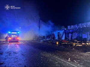 Наслідки обстрілу Запоріжжя