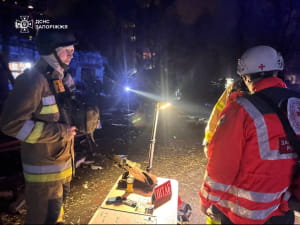 Наслідки обстрілу Запоріжжя