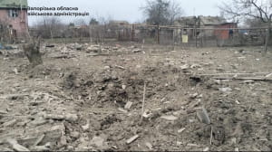 Наслідки ворожого удару по Вільнянську