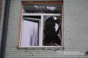 Наслідки удару по Запоріжжю 