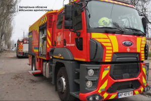 Наслідки удару по Запоріжжю 