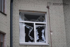 Наслідки удару по Запоріжжю 