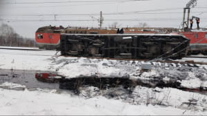 на росії перекинулись цистерни 