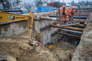 Строительство метро на Виноградарь