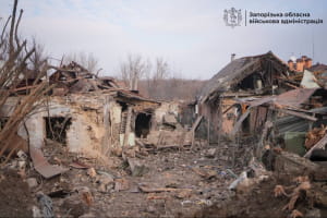 Наслідки обстрілу Запоріжжя